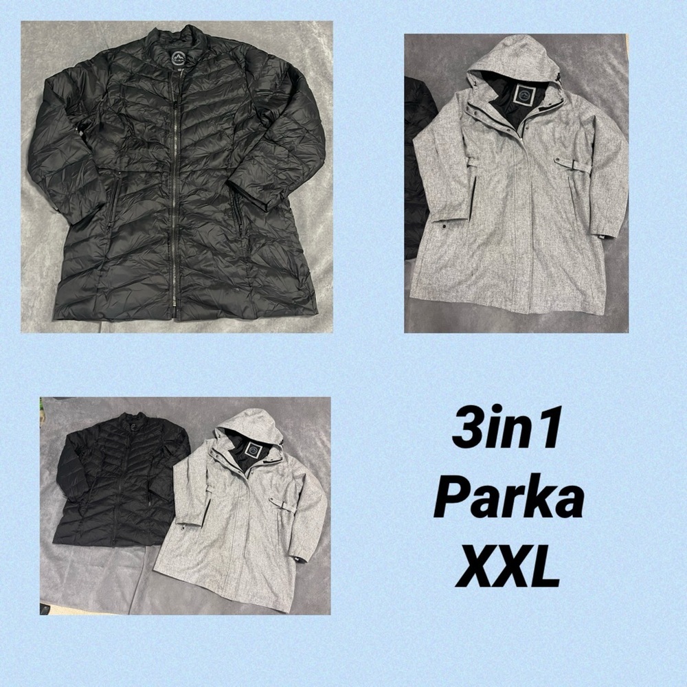 Gotcha Glacier 3 in 1 down long jacket XXL